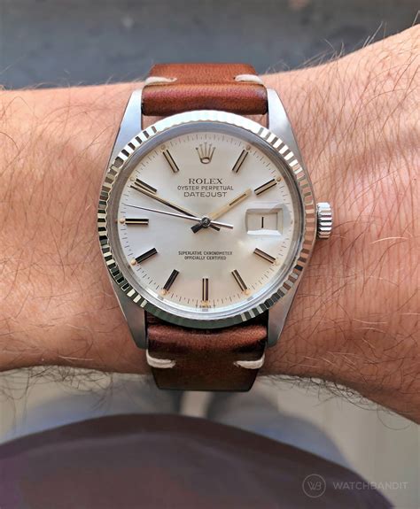 datejust leather strap